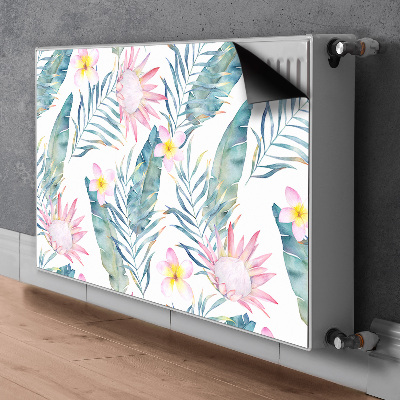 Magnetische bedrukte mat Lichtroze bloemen