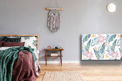 Magnetische bedrukte mat Lichtroze bloemen