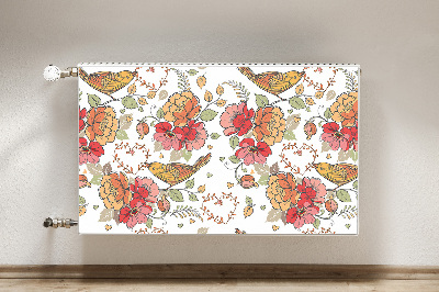 Magnetische mat voor de radiator Vogelornament