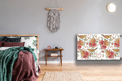 Magnetische mat voor de radiator Vogelornament