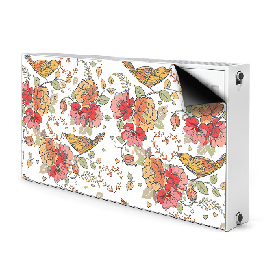 Magnetische mat voor de radiator Vogelornament