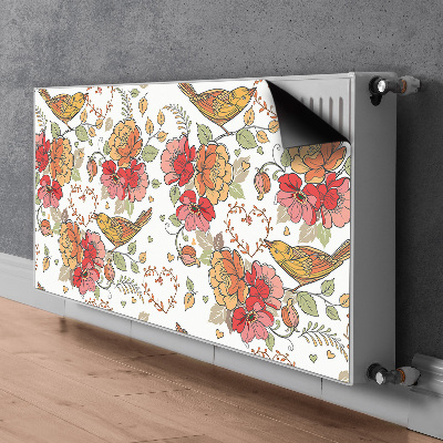 Magnetische mat voor de radiator Vogelornament