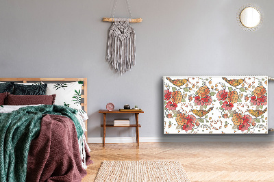 Magnetische mat voor de radiator Vogelornament