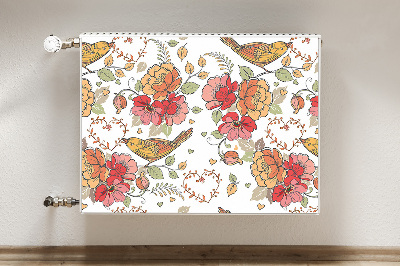 Magnetische mat voor de radiator Vogelornament