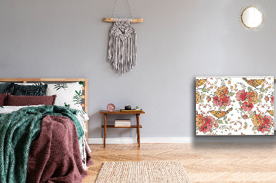 Magnetische mat voor de radiator Vogelornament