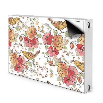 Magnetische mat voor de radiator Vogelornament