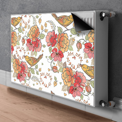 Magnetische mat voor de radiator Vogelornament