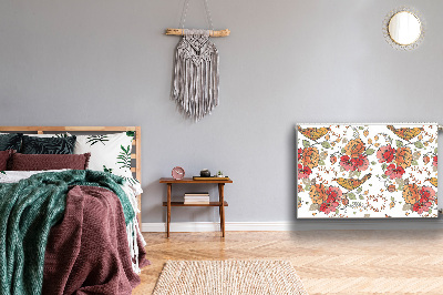 Magnetische mat voor de radiator Vogelornament
