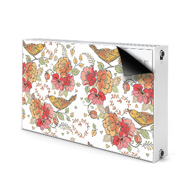 Magnetische mat voor de radiator Vogelornament