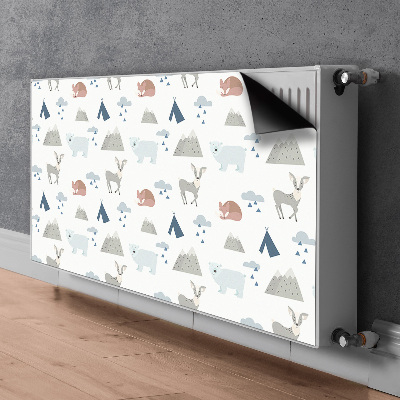 Magnetische bedrukte mat Bosdieren