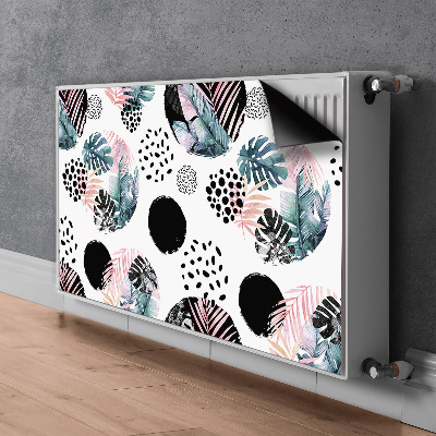 Decoratieve radiatormat Abstractie van bladeren