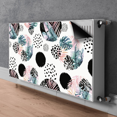 Decoratieve radiatormat Abstractie van bladeren