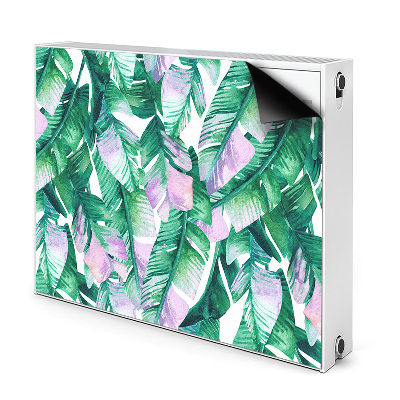Magnetische mat voor de radiator Pastel bladeren