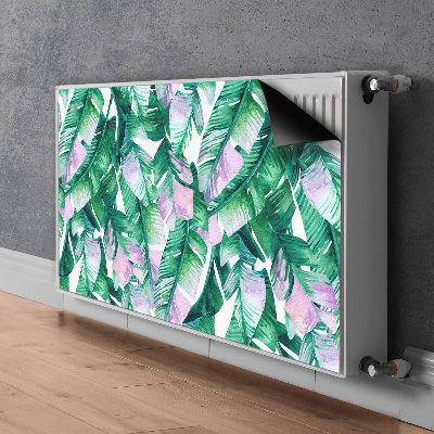 Magnetische mat voor de radiator Pastel bladeren
