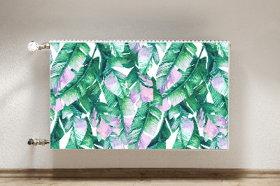 Magnetische mat voor de radiator Pastel bladeren