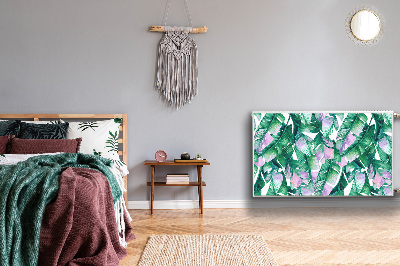 Magnetische mat voor de radiator Pastel bladeren