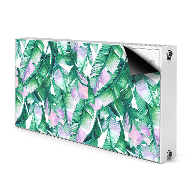 Magnetische mat voor de radiator Pastel bladeren