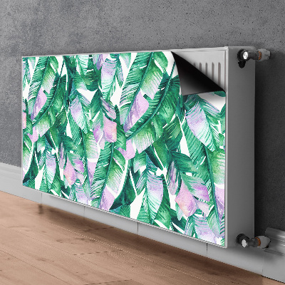 Magnetische mat voor de radiator Pastel bladeren