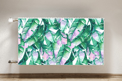 Magnetische mat voor de radiator Pastel bladeren