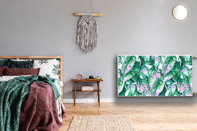 Magnetische mat voor de radiator Pastel bladeren