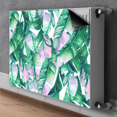 Magnetische mat voor de radiator Pastel bladeren
