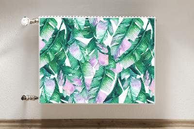 Magnetische mat voor de radiator Pastel bladeren
