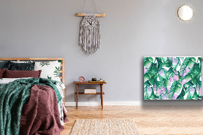 Magnetische mat voor de radiator Pastel bladeren