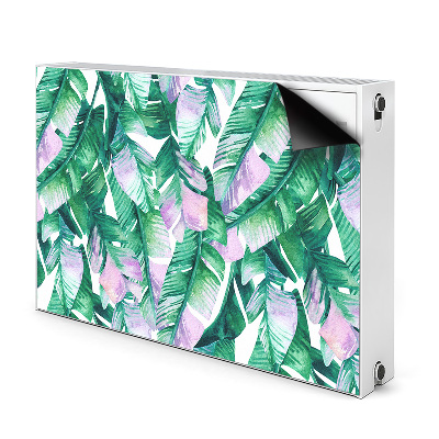 Magnetische mat voor de radiator Pastel bladeren