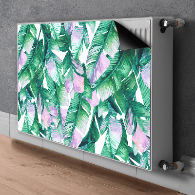 Magnetische mat voor de radiator Pastel bladeren