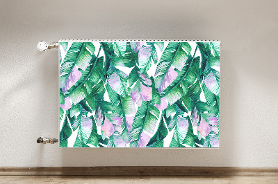 Magnetische mat voor de radiator Pastel bladeren
