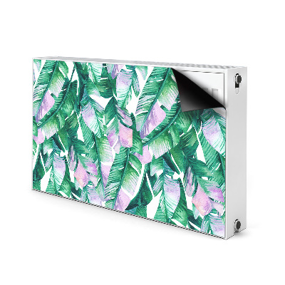 Magnetische mat voor de radiator Pastel bladeren