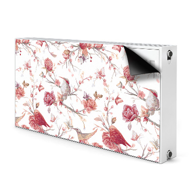 Decoratieve radiatormat Rode vogels
