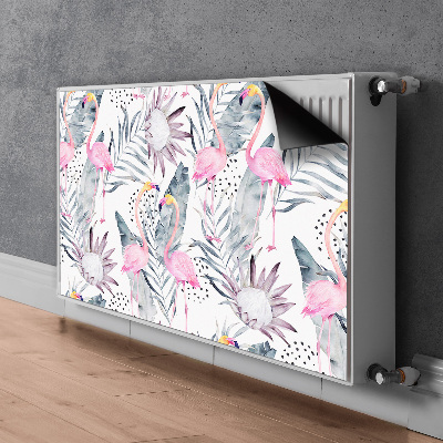 Decoratieve radiatormat Flamingos