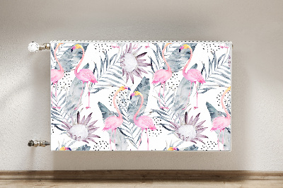 Decoratieve radiatormat Flamingos