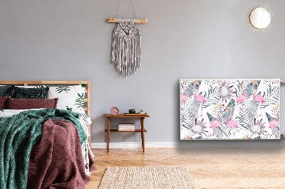 Decoratieve radiatormat Flamingos