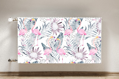 Decoratieve radiatormat Flamingos