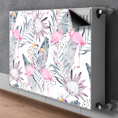 Decoratieve radiatormat Flamingos