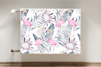 Decoratieve radiatormat Flamingos