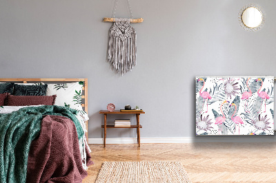Decoratieve radiatormat Flamingos