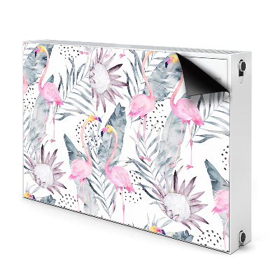 Decoratieve radiatormat Flamingos