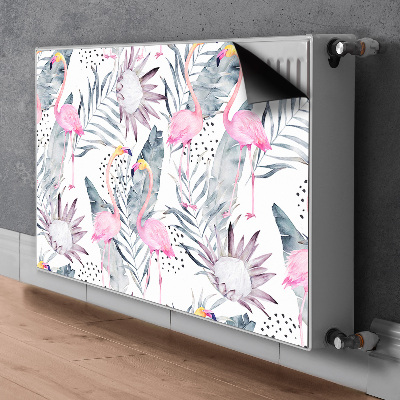 Decoratieve radiatormat Flamingos