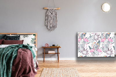 Decoratieve radiatormat Flamingos