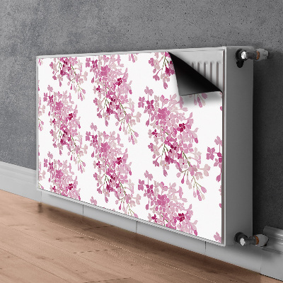 Magnetische radiatormat Roze bloemen