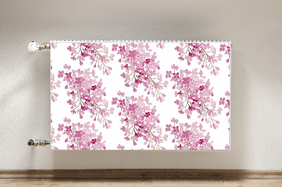 Magnetische radiatormat Roze bloemen