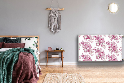 Magnetische radiatormat Roze bloemen