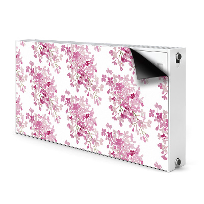 Magnetische radiatormat Roze bloemen