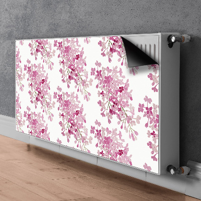 Magnetische radiatormat Roze bloemen