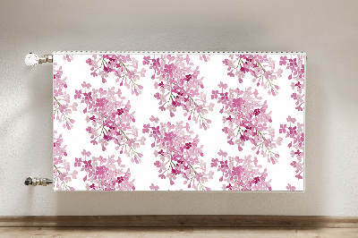 Magnetische radiatormat Roze bloemen
