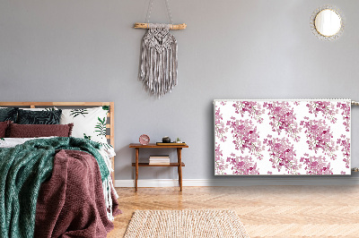 Magnetische radiatormat Roze bloemen