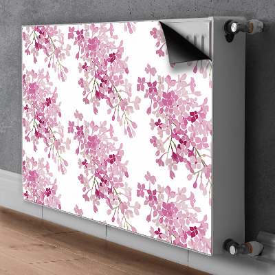 Magnetische radiatormat Roze bloemen